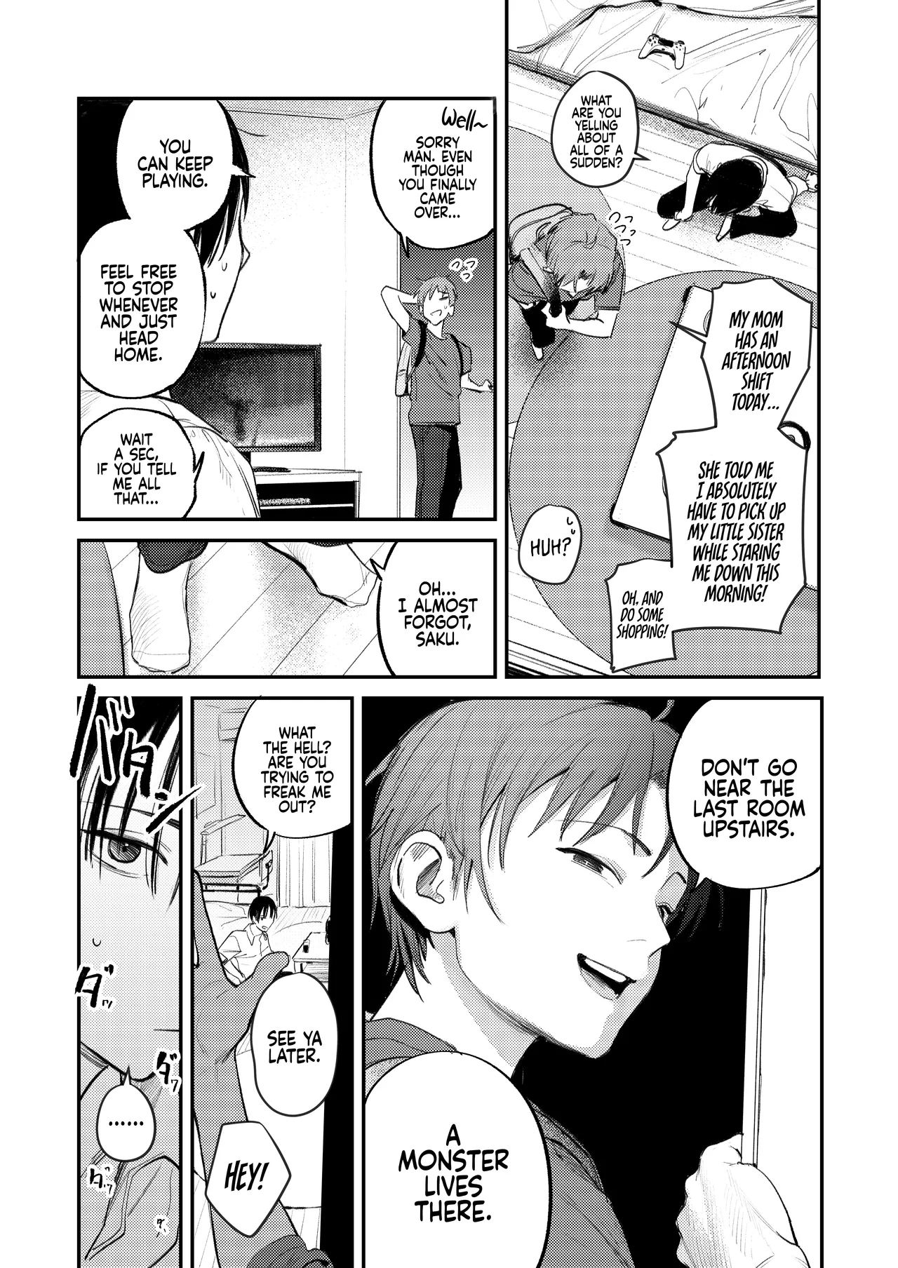 Monsters Room ~The Story of Being Milked by My  Friends Older Sister who had Become a Shut-in NEET after not seeing Her  Six Years  Mamono no Heya ~6 nen-buri ni Saikai shitara Hikikomori NEET ni Natteita Shinyuu no Onee-san ni Semararete S image number 5