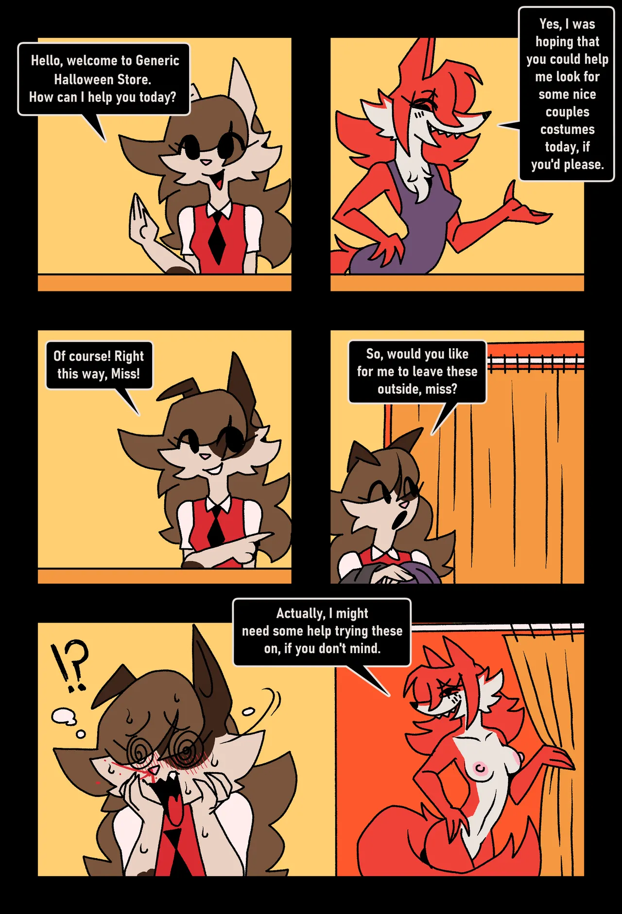 Akki the Halloween Store Worker!