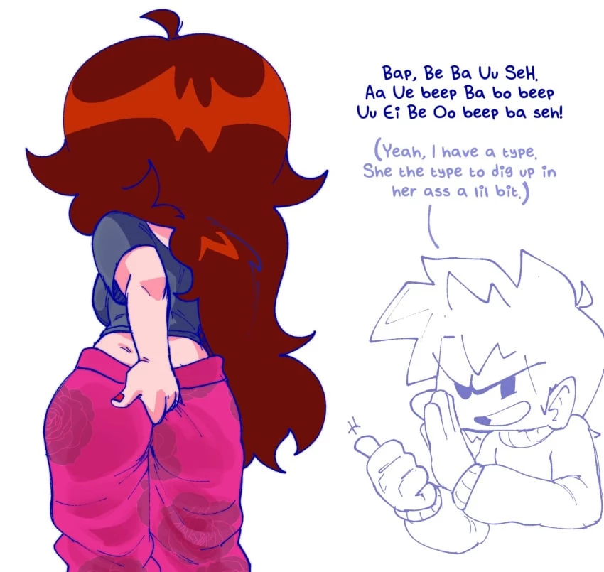 Start digging in yo butt twin