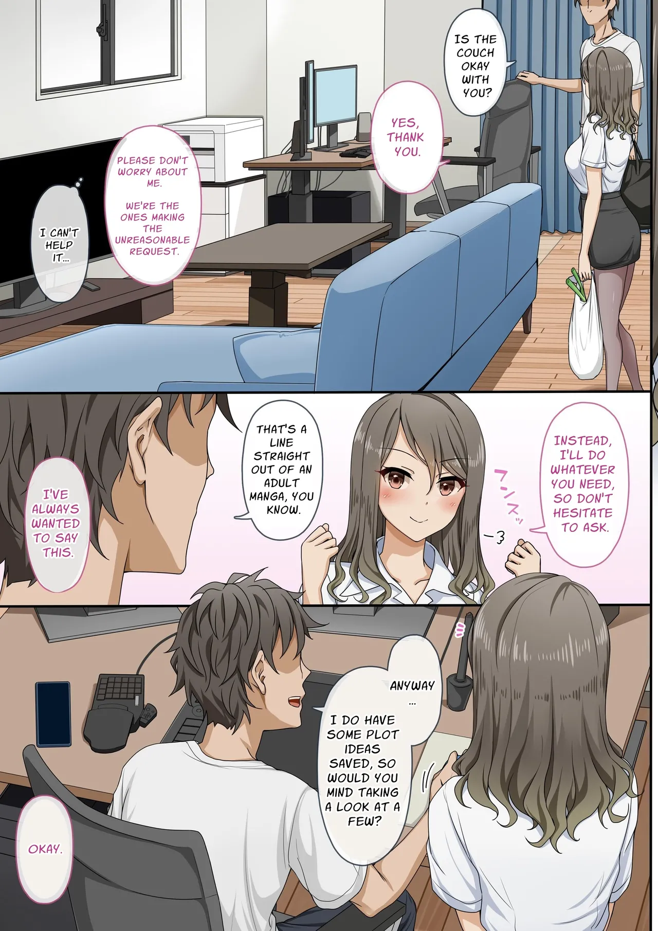 Meet The Draft Deadline While Your Beautiful Busybody Erotic Manga Editor Lends A Helping Hand  Sawayaki Bijin no Eromanga Henshuu-san ni Nukimakutte Morai nagara Genkou Ganbaru Hanashi image number 3