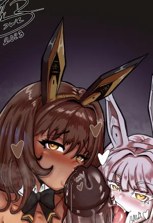 Bunny Noir and Blanc