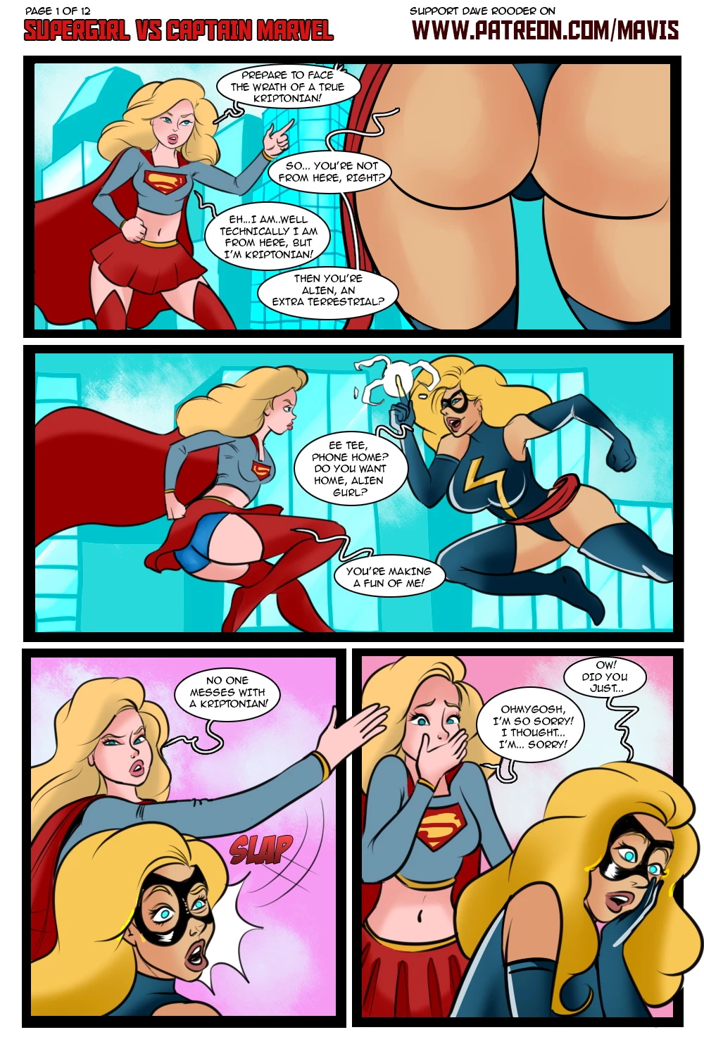 Battle of Supes: Supergirl vs Captain Marvel image number 2