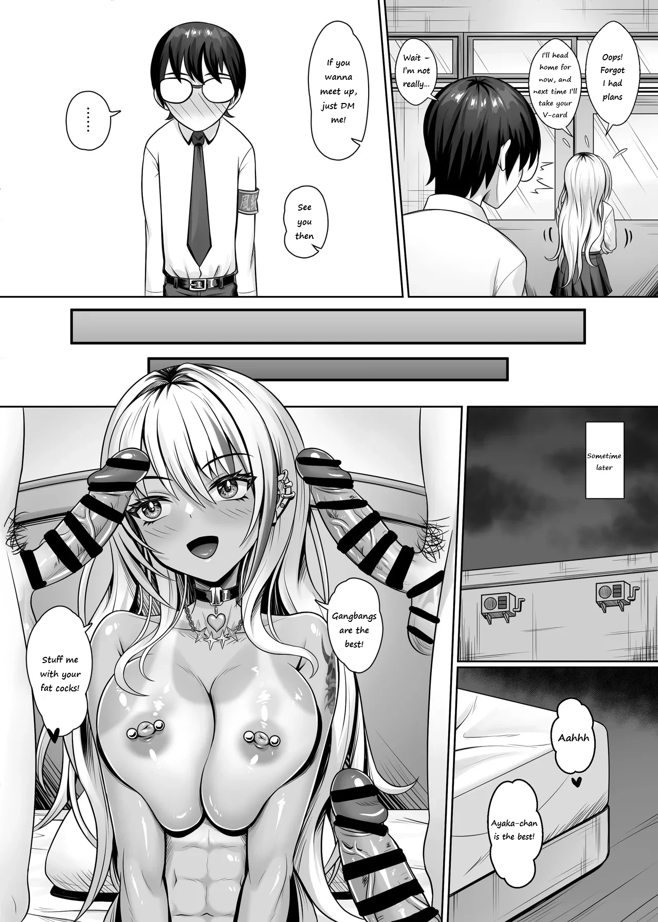 Fucking With the Classs Dark-Skinned Gyaru  Class no Kuro Gal to Pakopako image number 11