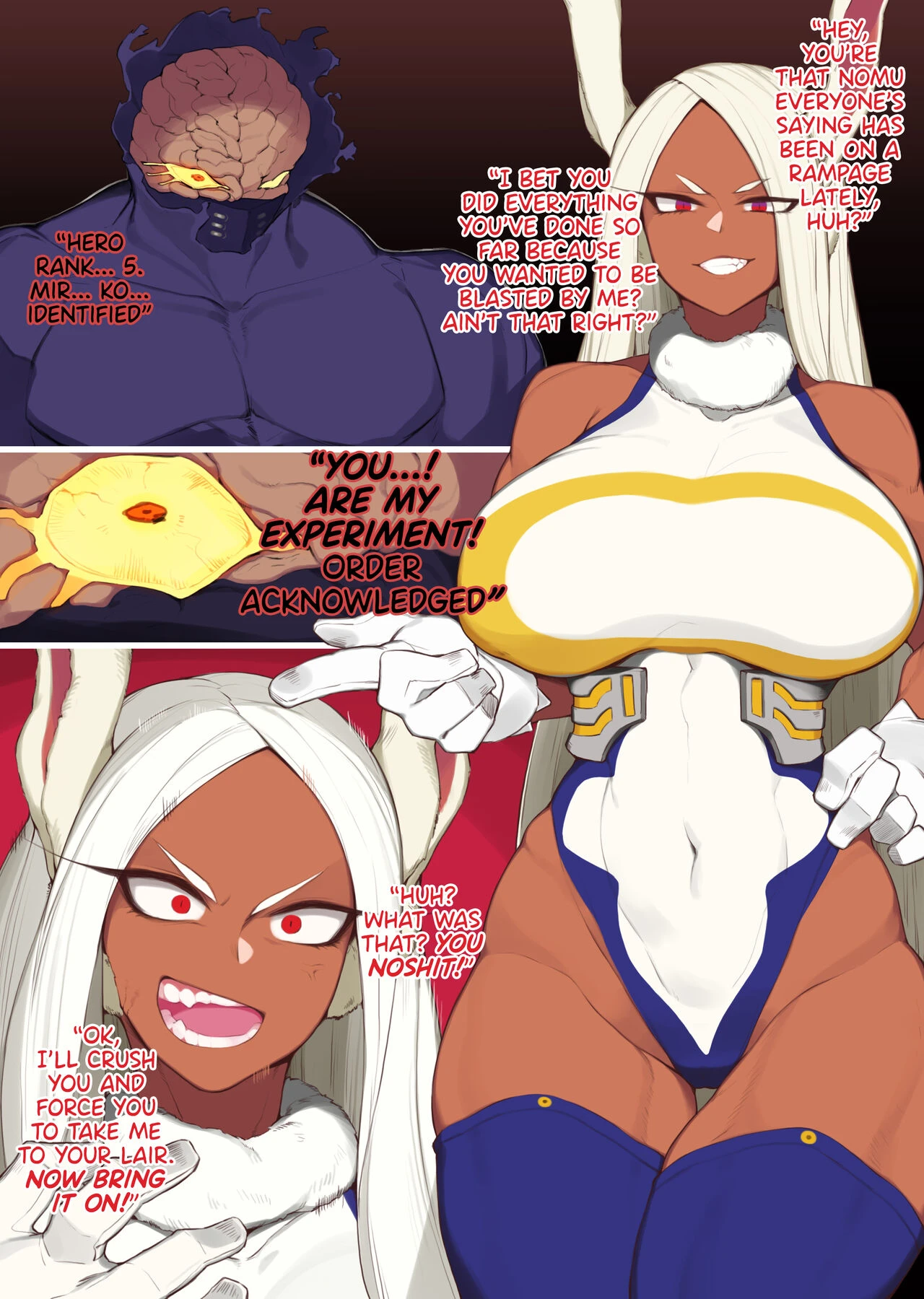 Mirko Loses to a Nomu and Gets Penetrated by a Gigantic Dick image number 1