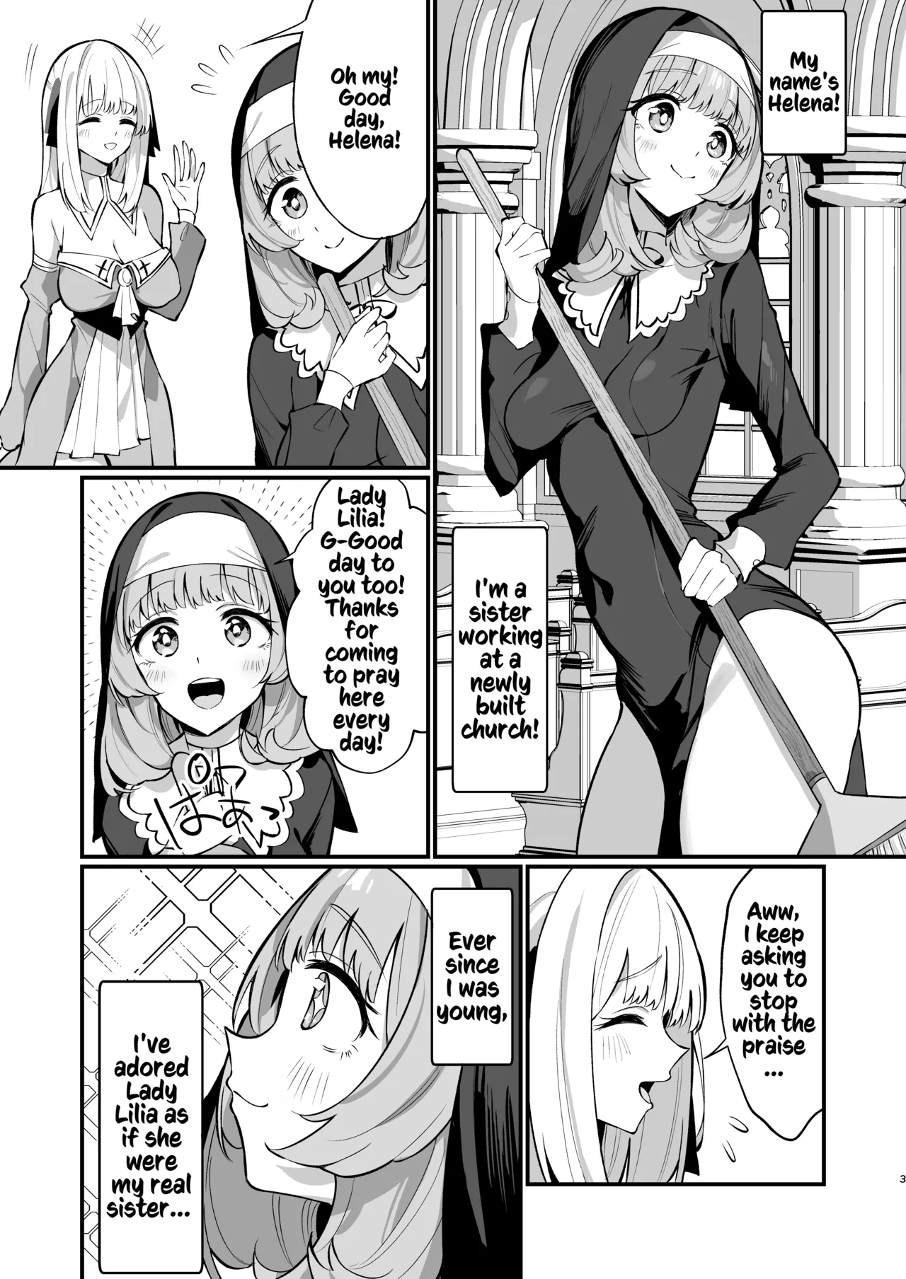 A Sisters Absolute Defeat Until an Innocent Nun Enters Heat and Indulges in Passionate Mating Sex   Sister Kanzen Haiboku. ~Muchi na Sister ga honnou de Hatsujo Koubi Surumade~ image number 1