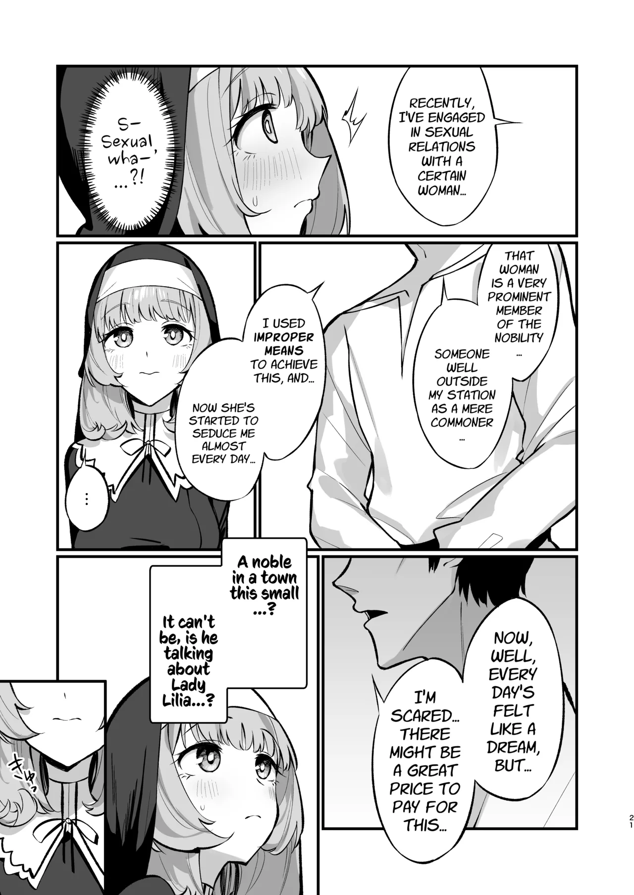 A Sisters Absolute Defeat Until an Innocent Nun Enters Heat and Indulges in Passionate Mating Sex   Sister Kanzen Haiboku. ~Muchi na Sister ga honnou de Hatsujo Koubi Surumade~ image number 19