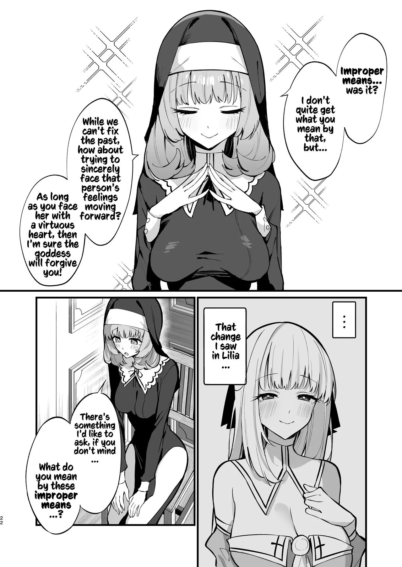 A Sisters Absolute Defeat Until an Innocent Nun Enters Heat and Indulges in Passionate Mating Sex   Sister Kanzen Haiboku. ~Muchi na Sister ga honnou de Hatsujo Koubi Surumade~ image number 20