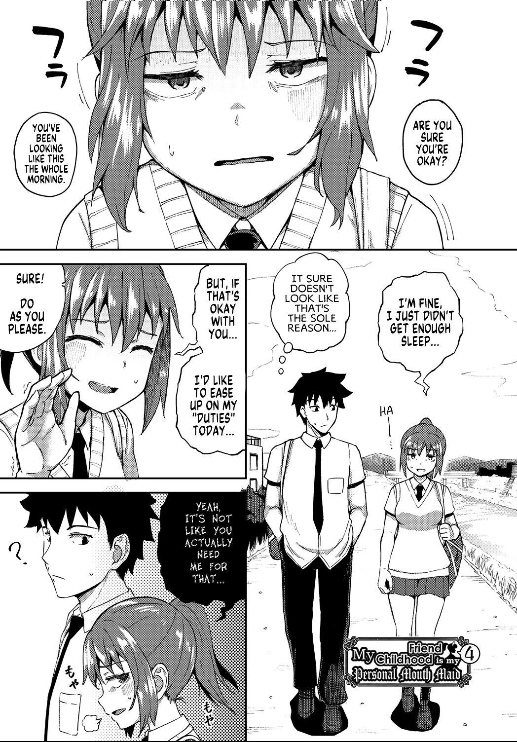 My Childhood Friend is my Personal Mouth Maid  Osananajimi wa Ore no Senzoku Okuchi Maid image number 99