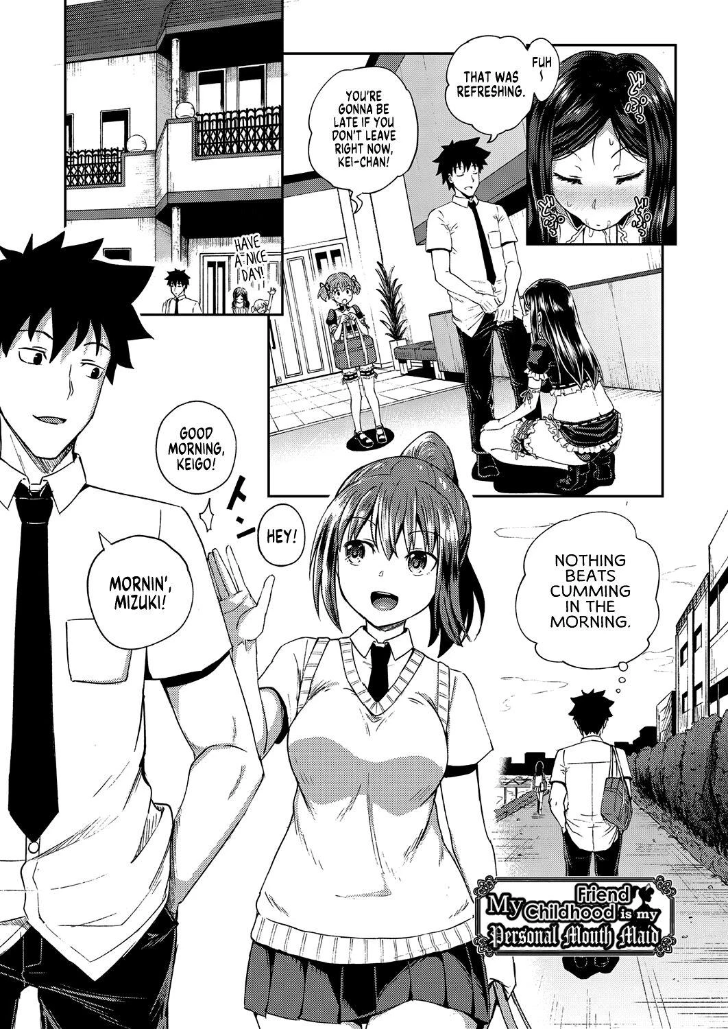 My Childhood Friend is my Personal Mouth Maid  Osananajimi wa Ore no Senzoku Okuchi Maid image number 1