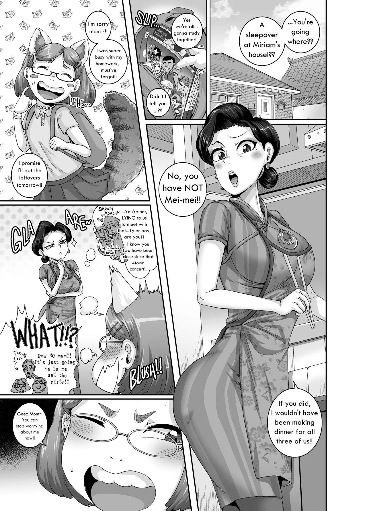 Mating with Red  Tsuma wa Tokidoki Ecchi Panda image number 1
