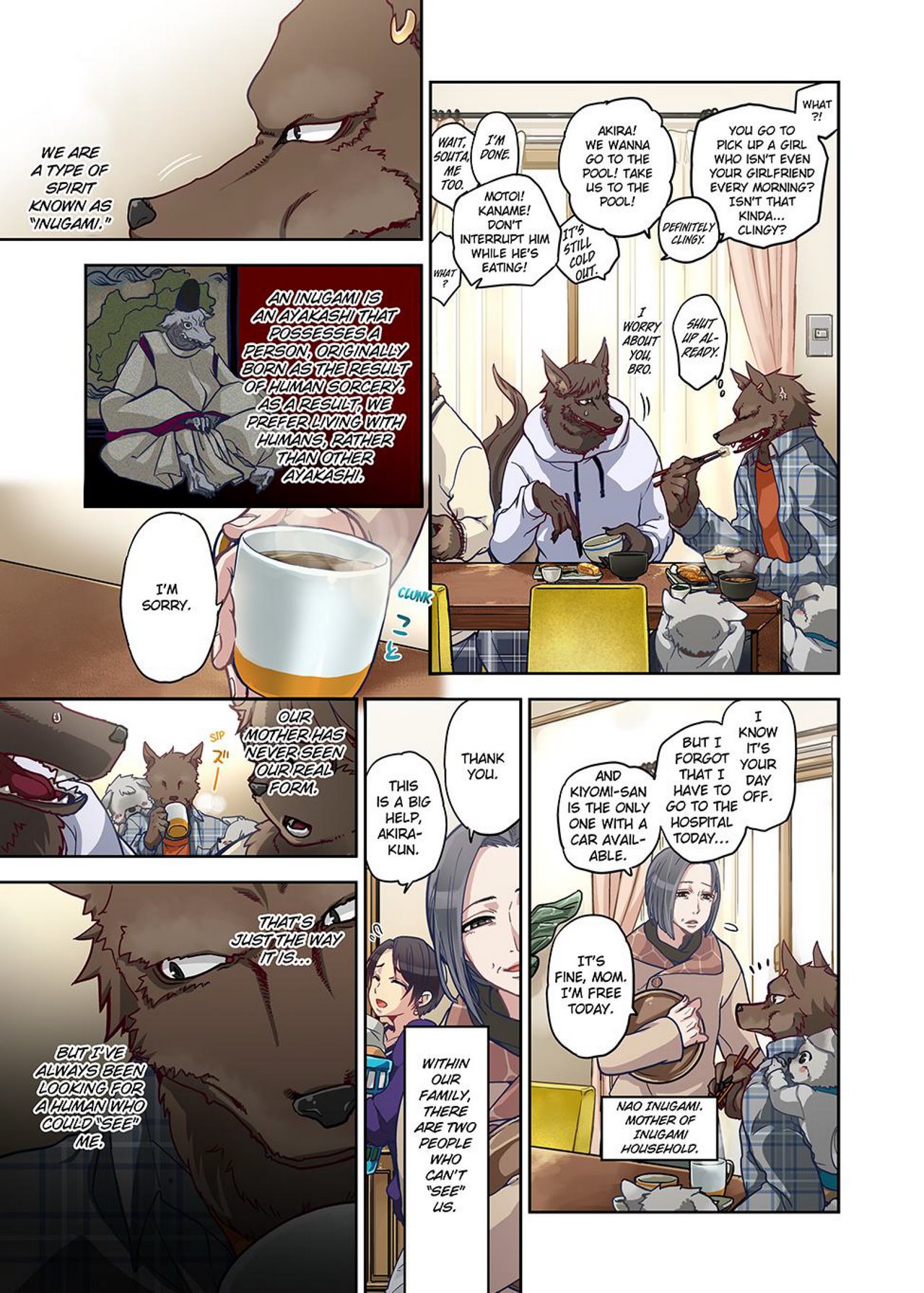 Onaka ni Ippai, Ayakashi no Tane Ch. 1 image number 134