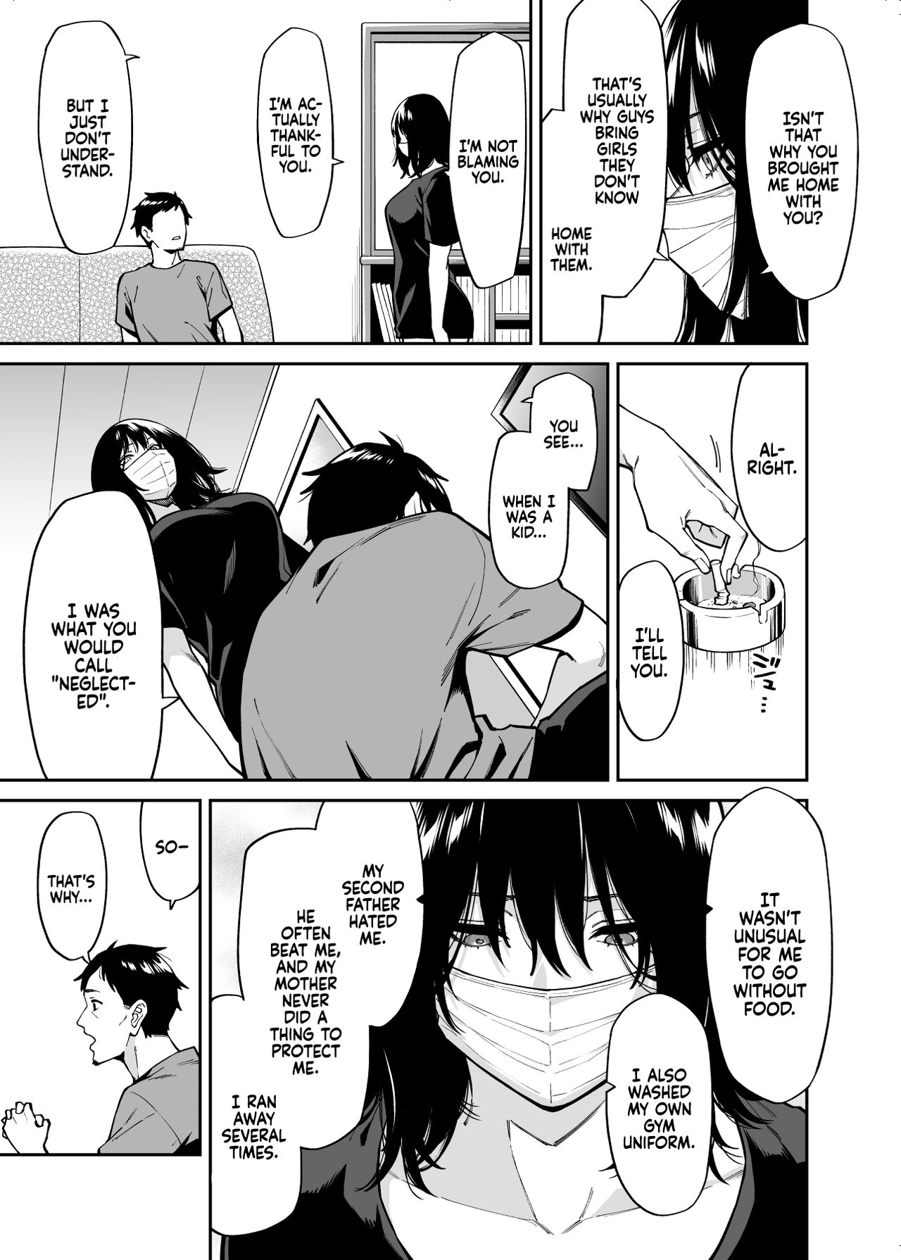 Uchuusen Shoujigou (Shouji Nigou) Hirowareta Onnanoko to Oji-san no Hanashi  The Runaway And The Middle-Aged Man English image number 15