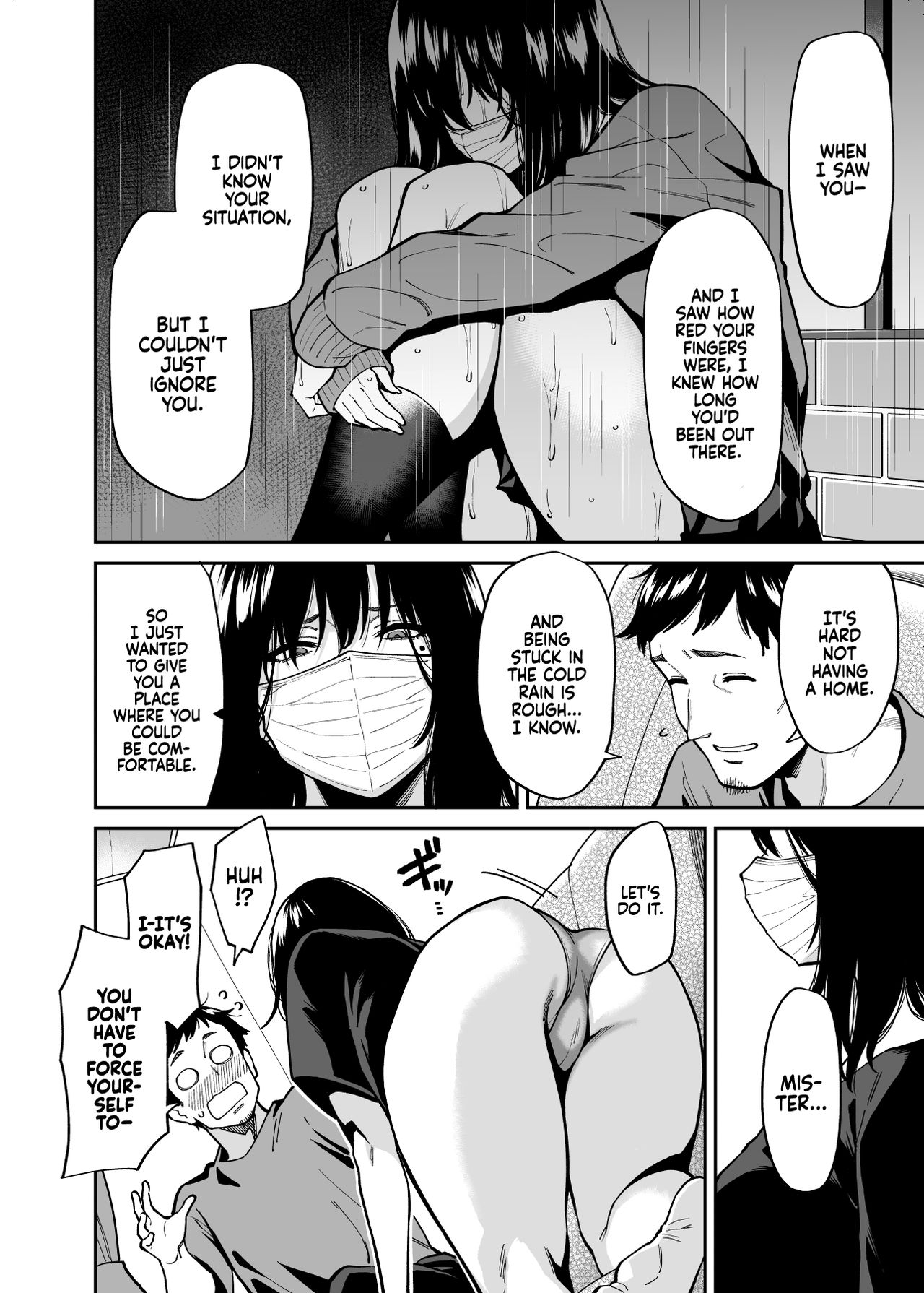 Uchuusen Shoujigou (Shouji Nigou) Hirowareta Onnanoko to Oji-san no Hanashi  The Runaway And The Middle-Aged Man English image number 16