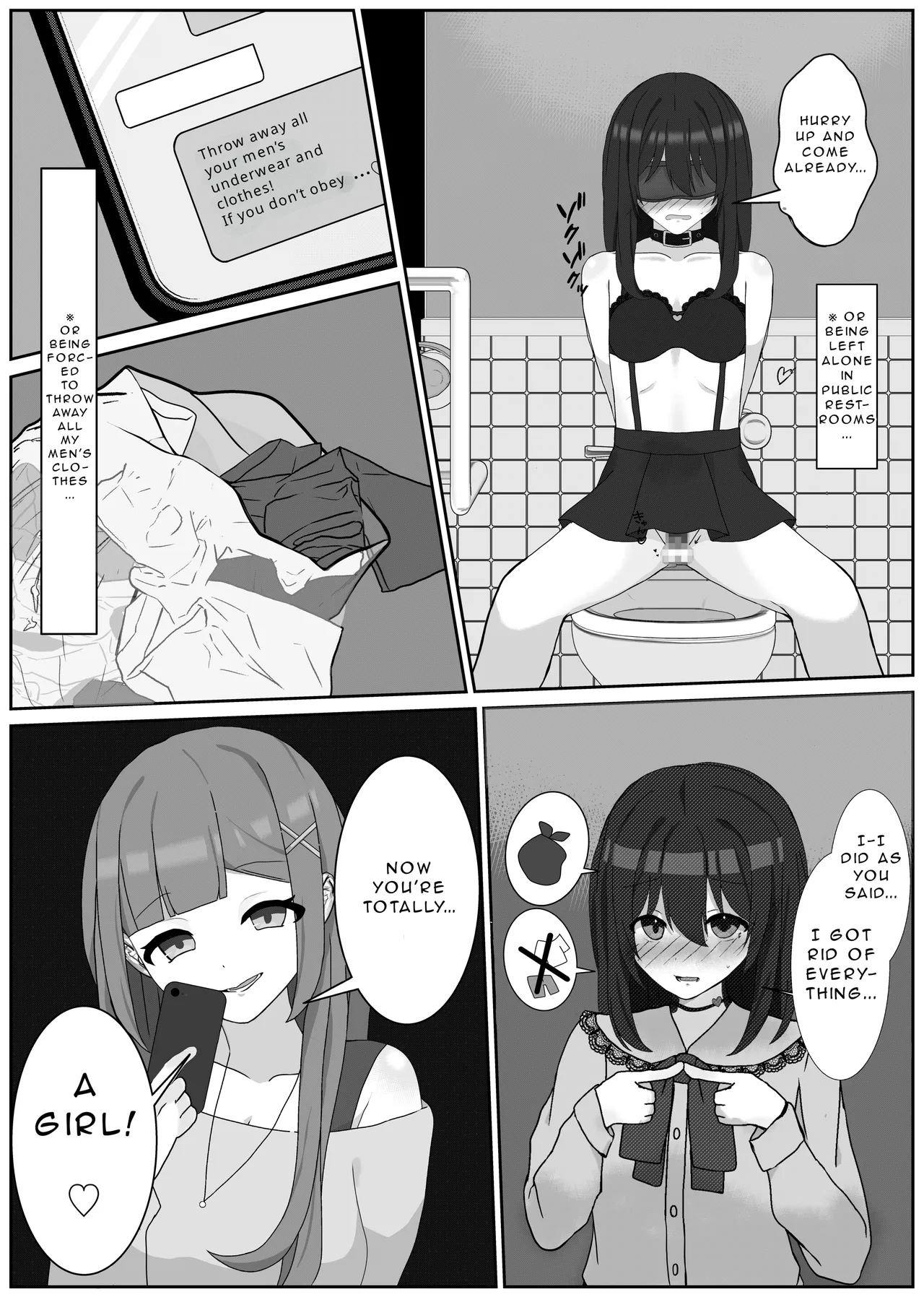 The Perverted Masochist Feminization Training from which there is no return  Atomodori Dekinai Josei-ka Hentai Maso Choukyou image number 16