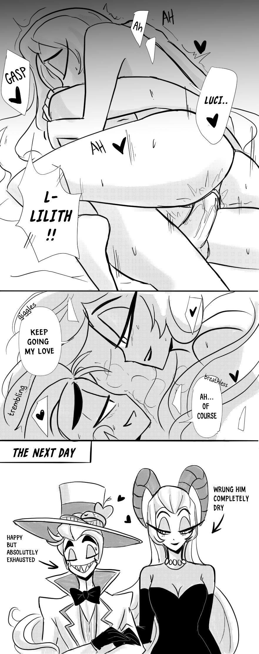 Lucifer and lilith (hazbin hotel) porn comic image number 9