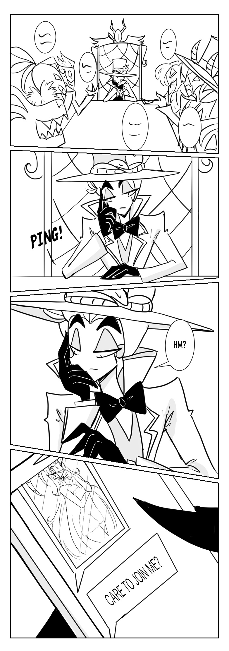 Lucifer and lilith (hazbin hotel) porn comic image number 1
