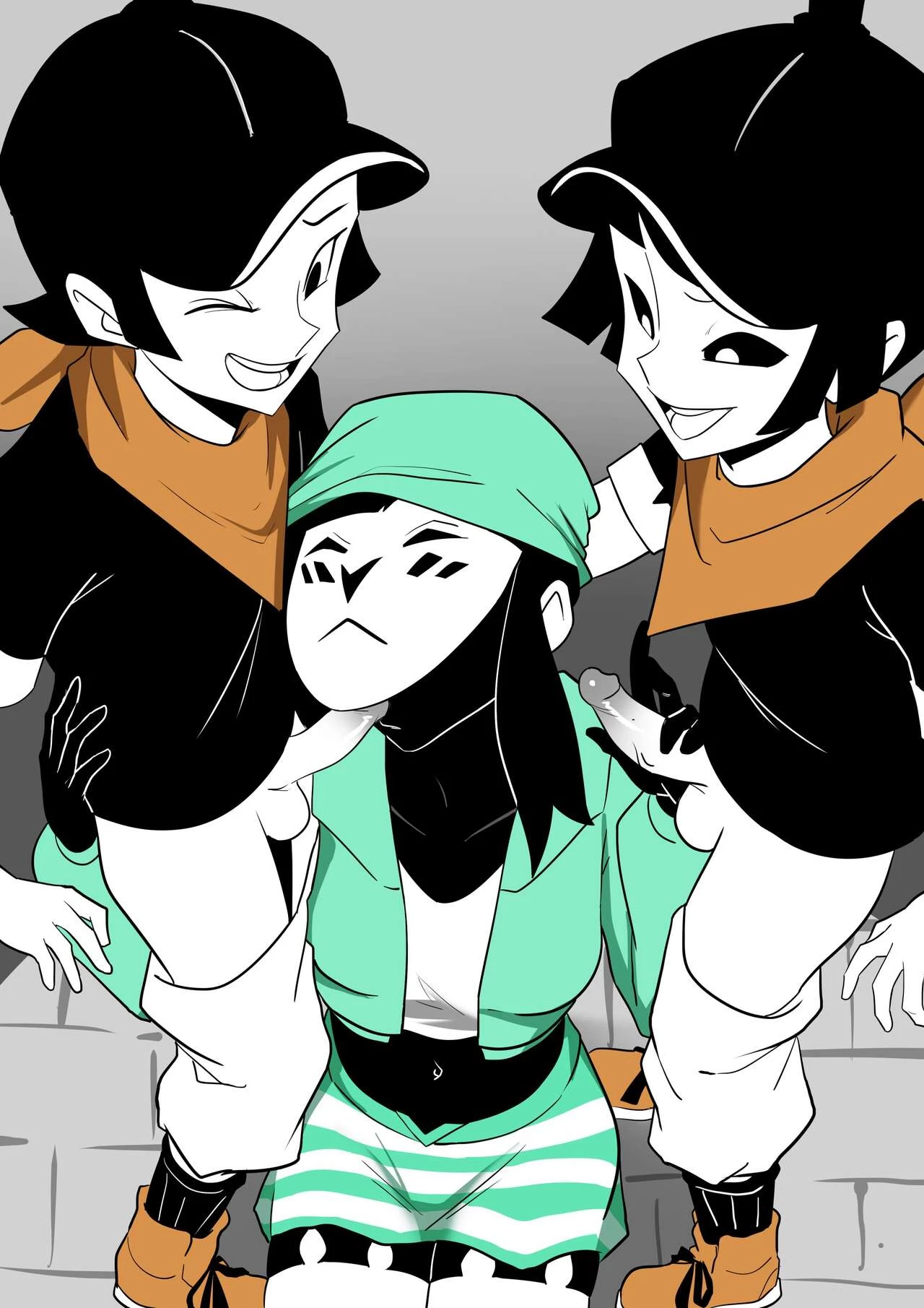 vyzov] - Rule 63 Mime and Dash (mime and dash) porn comic. Double  penetration porn comics.