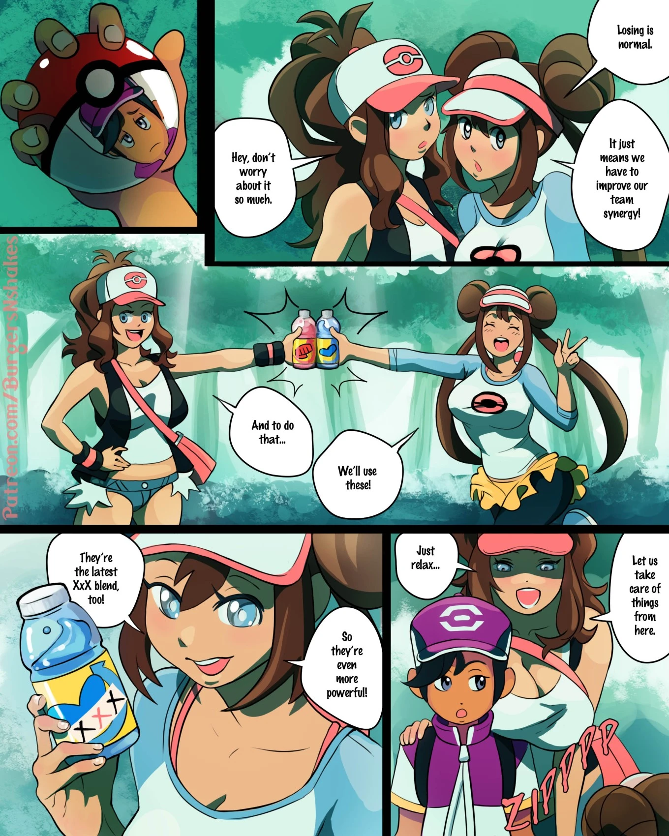 Burgersnshakes] - Hilda and Rosa level up with juice! (pokemon ...