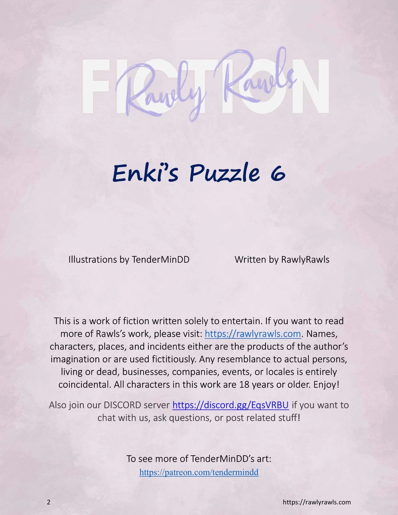 Enkis Puzzle 6: Rawly Rawls Fiction image number 1