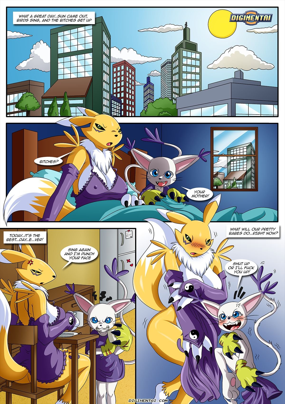 (Palcomix) Dirty Gamers (digimon) porn comic image number 1