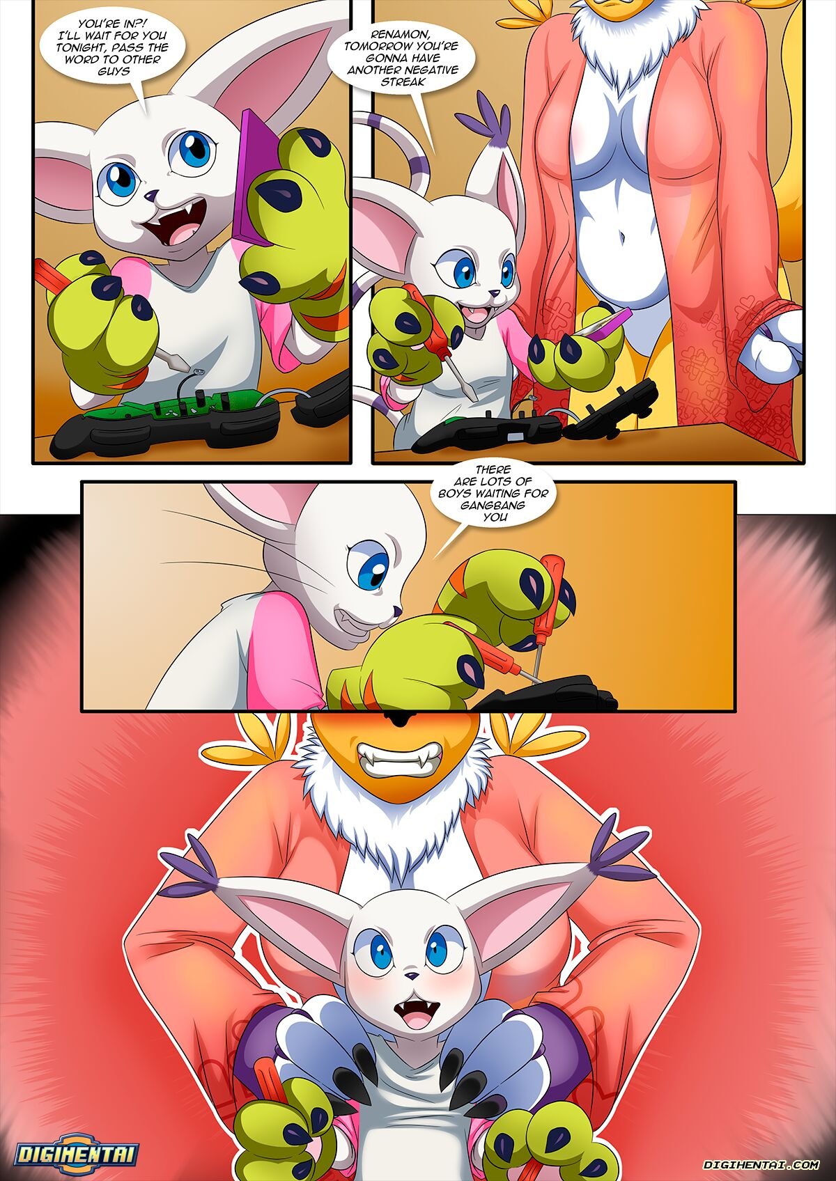 (Palcomix) Dirty Gamers (digimon) porn comic image number 42
